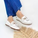 Mocasin Lolita Perla Beige