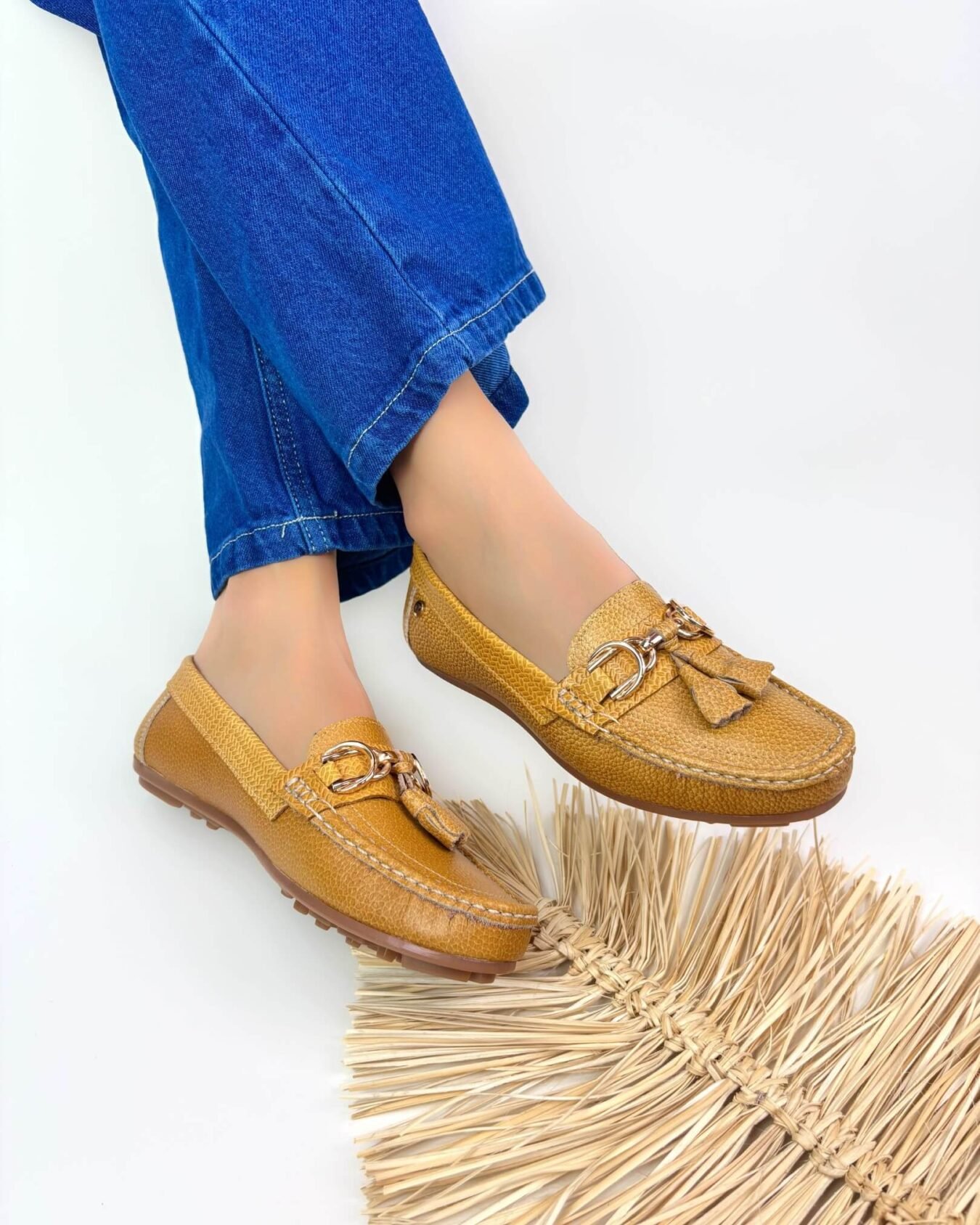 Mocasin Lolita Perla Mostaza