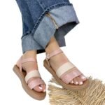 Sandalia Alexa Nude Hielo Correa