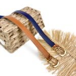 Correa Dama Doble Faz Azul-Miel