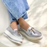 Mocasin Grecia Plata