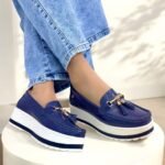 Mocasin Grecia Azul oscuro