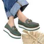 Mocasin Grecia Verde Aceituna