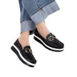 Mocasin Angie Negro