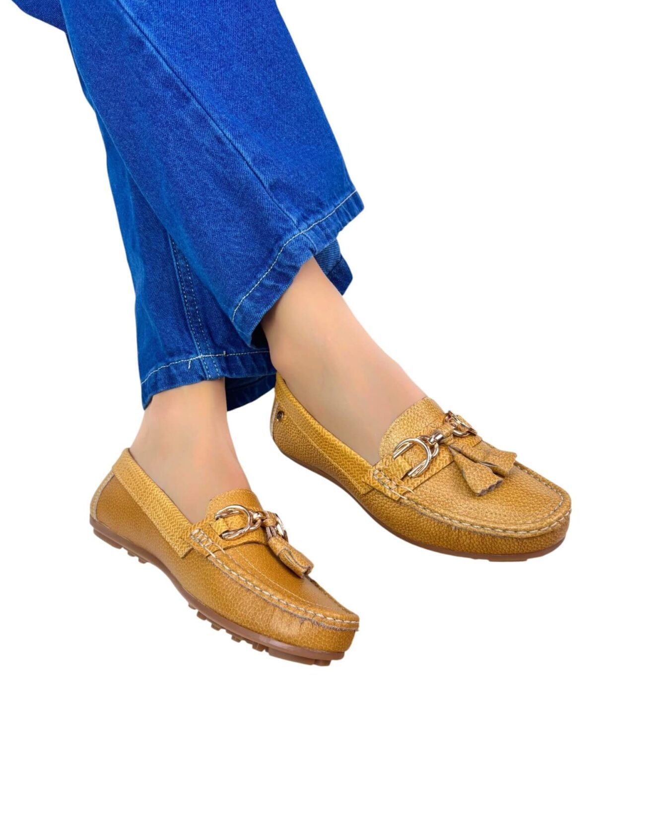 Mocasin Lolita Perla Mostaza