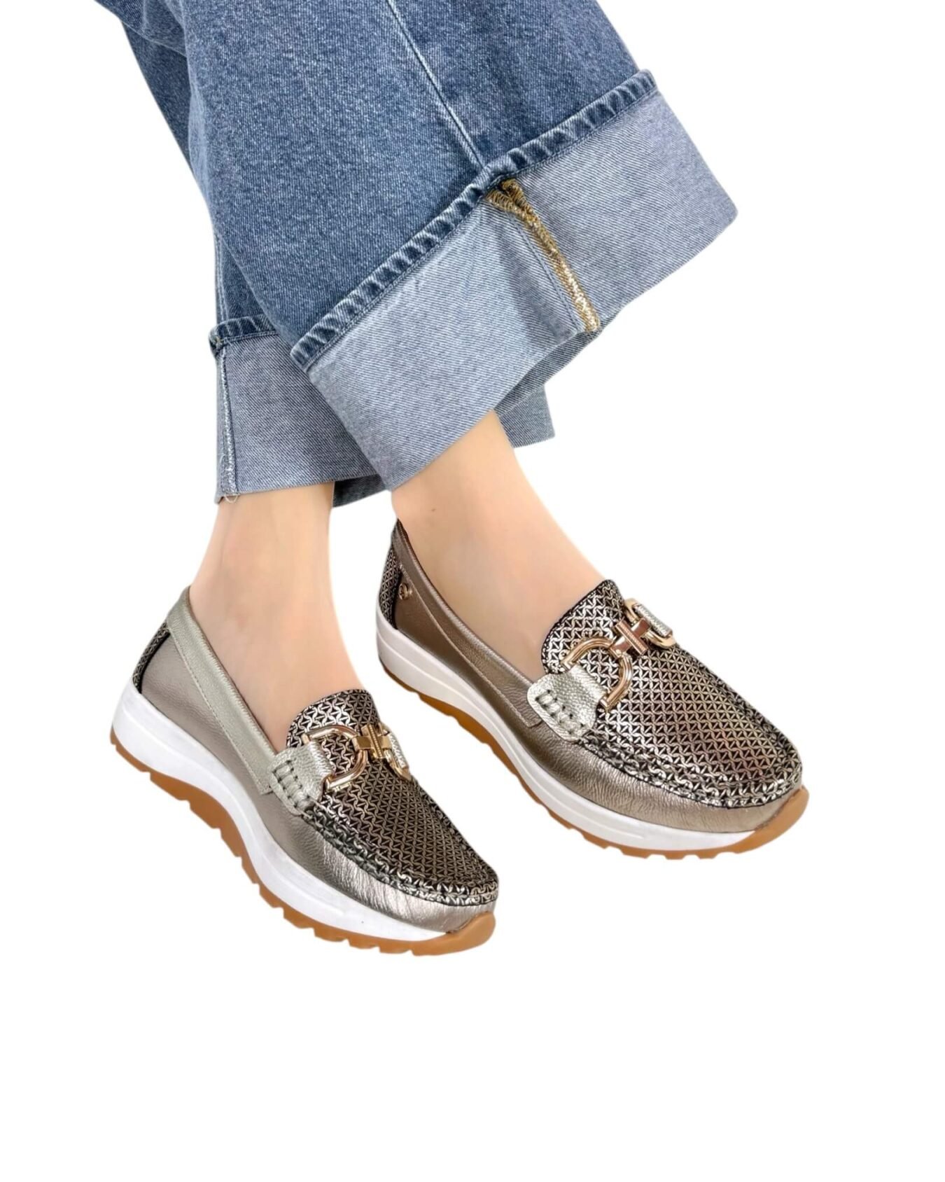Mocasin Antonella Bronce