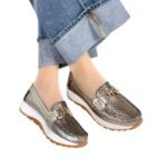 Mocasin Antonella Bronce