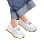 Mocasin Camila Blanco