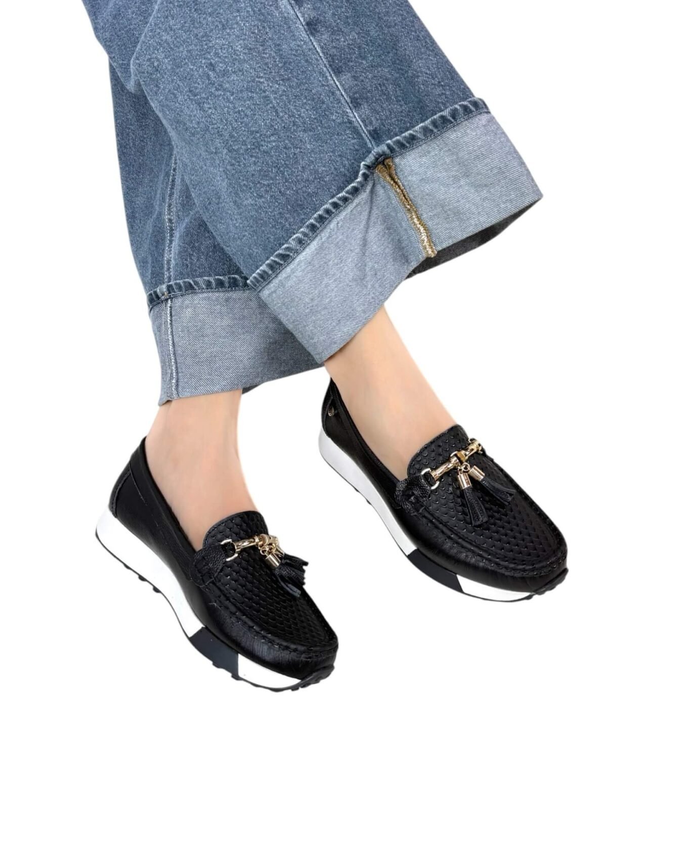 Mocasin Georgina Negro