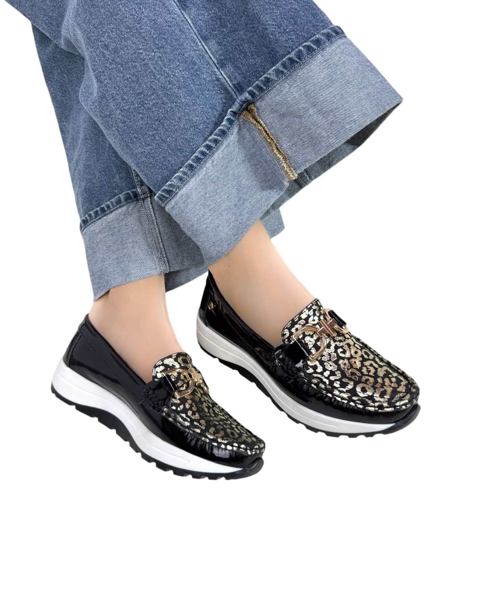 Mocasin Antonella Negro Charol Iris