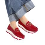 Mocasin Camila Rojo