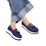 Mocasin Grecia Azul Oscuro