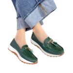 Mocasin Antonella Verde Pino