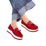 Mocasin Grecia Rojo