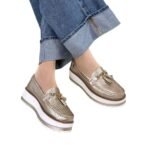 Mocasin Grecia Dorado