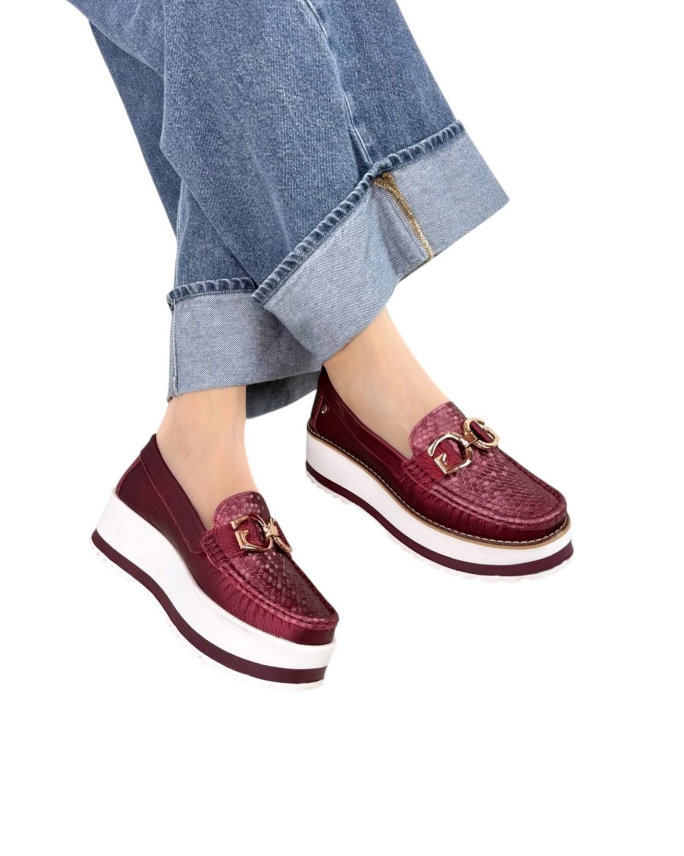 Mocasin Grecia Vinotinto