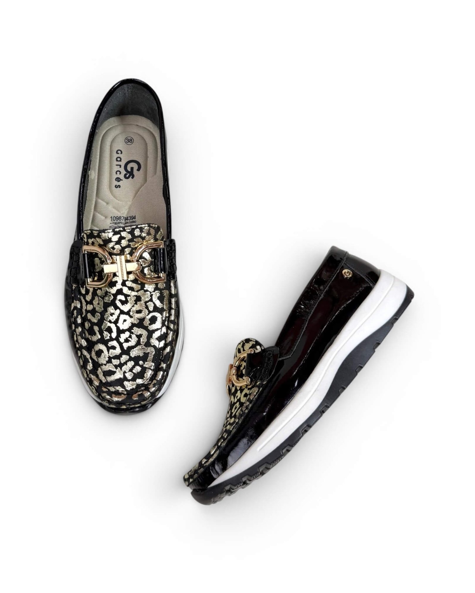 Mocasin Antonella Negro Charol Iris - Image 2