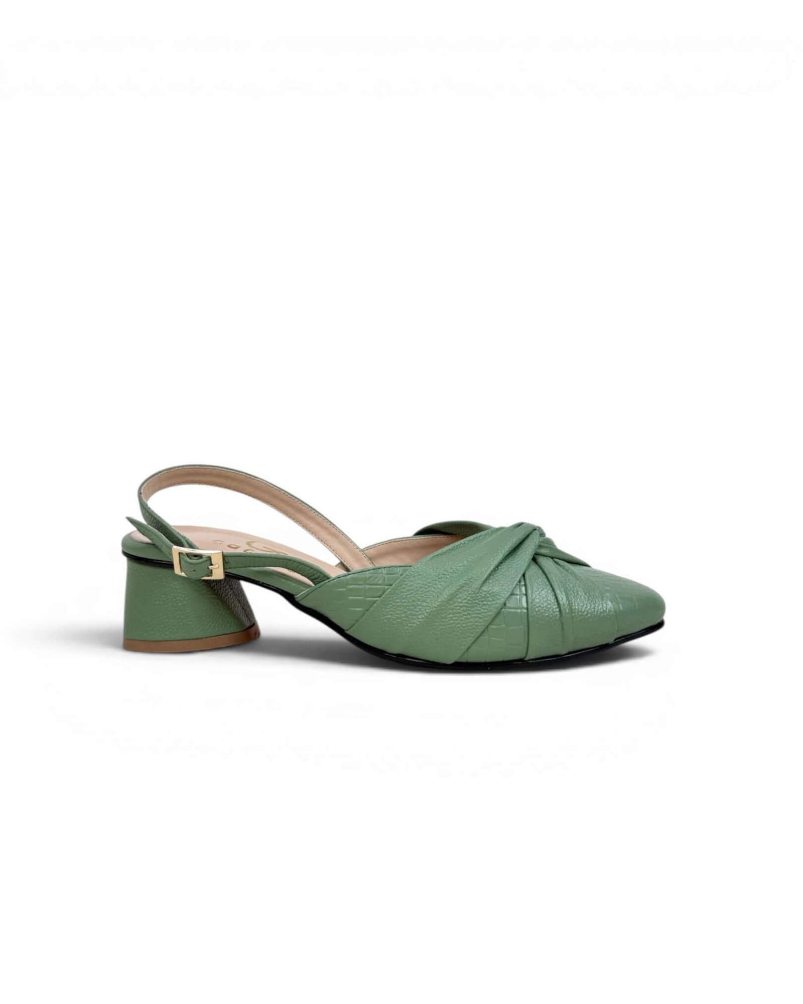 Tacón Maia Verde Croco - Image 3