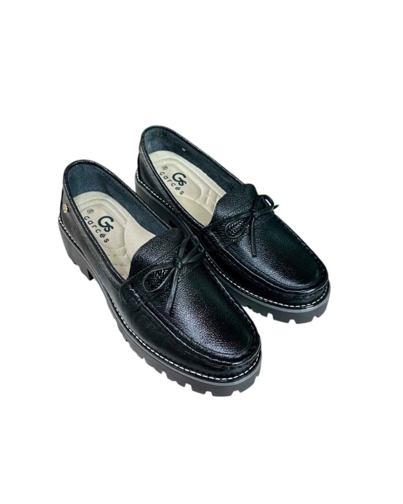 Mocasin Retro Negro Corbata