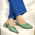 Tacón Maia Verde Croco