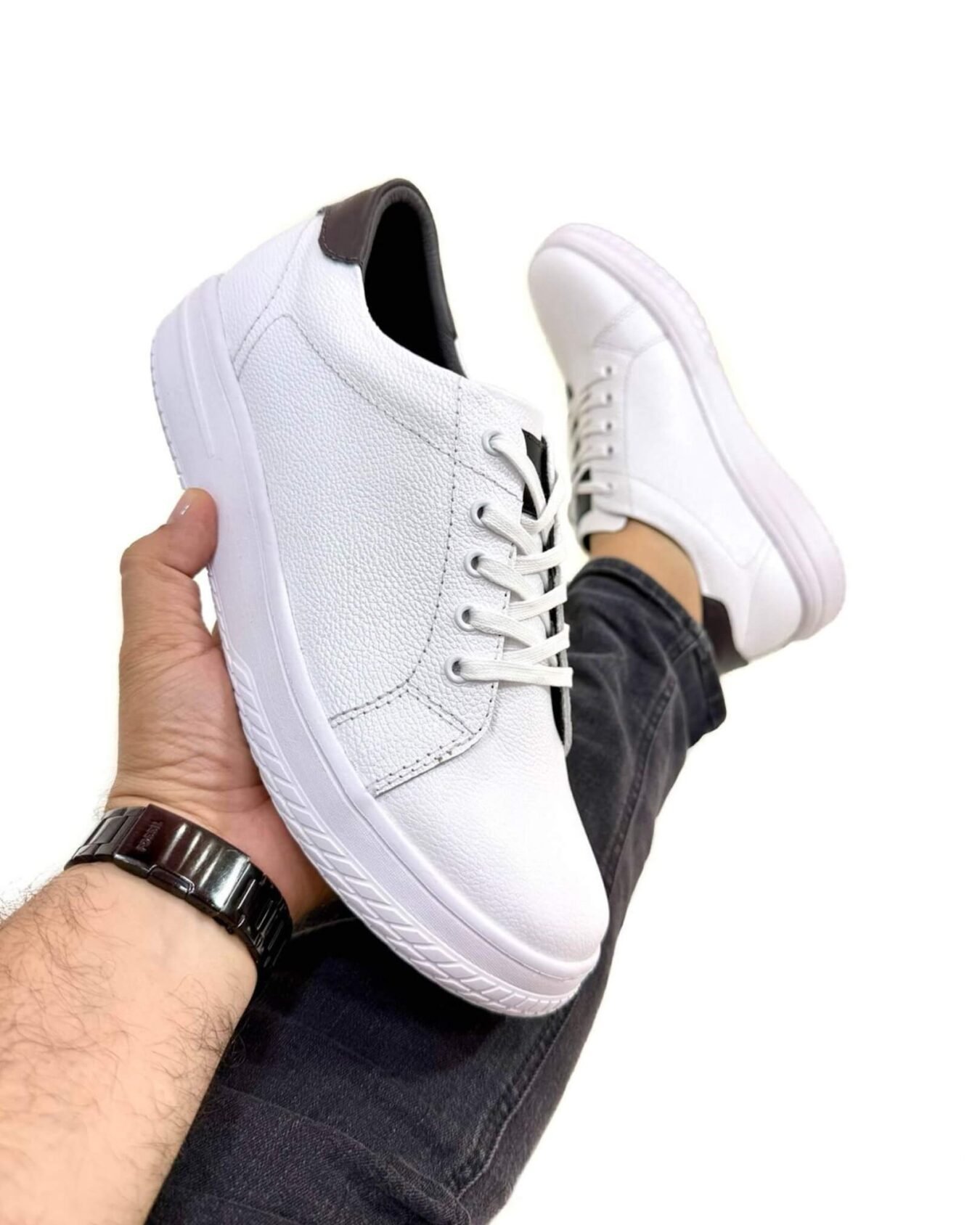 DEPORTIVO HOMBRE BLANCO X NEGRO 3066