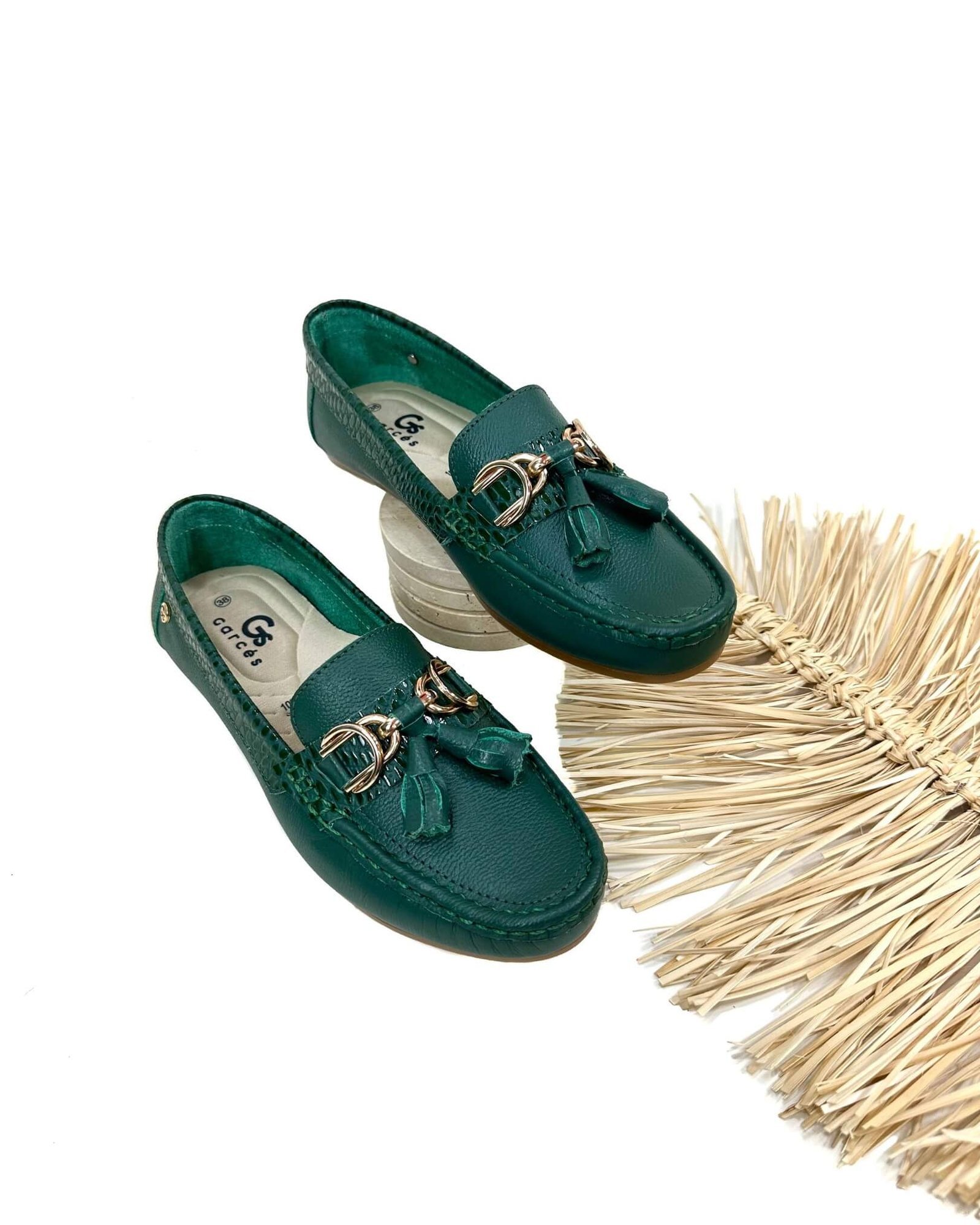 Mocasin Lolita Perla Verde Pino - Image 3