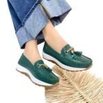 Mocasin Antonella Verde Pino