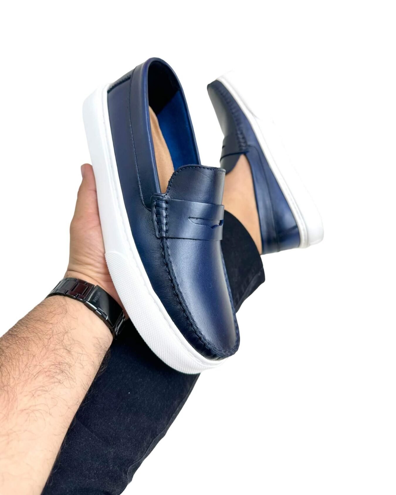 Mocasin Hombre Monaco Azul