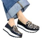 Mocasin Camila Negro Print