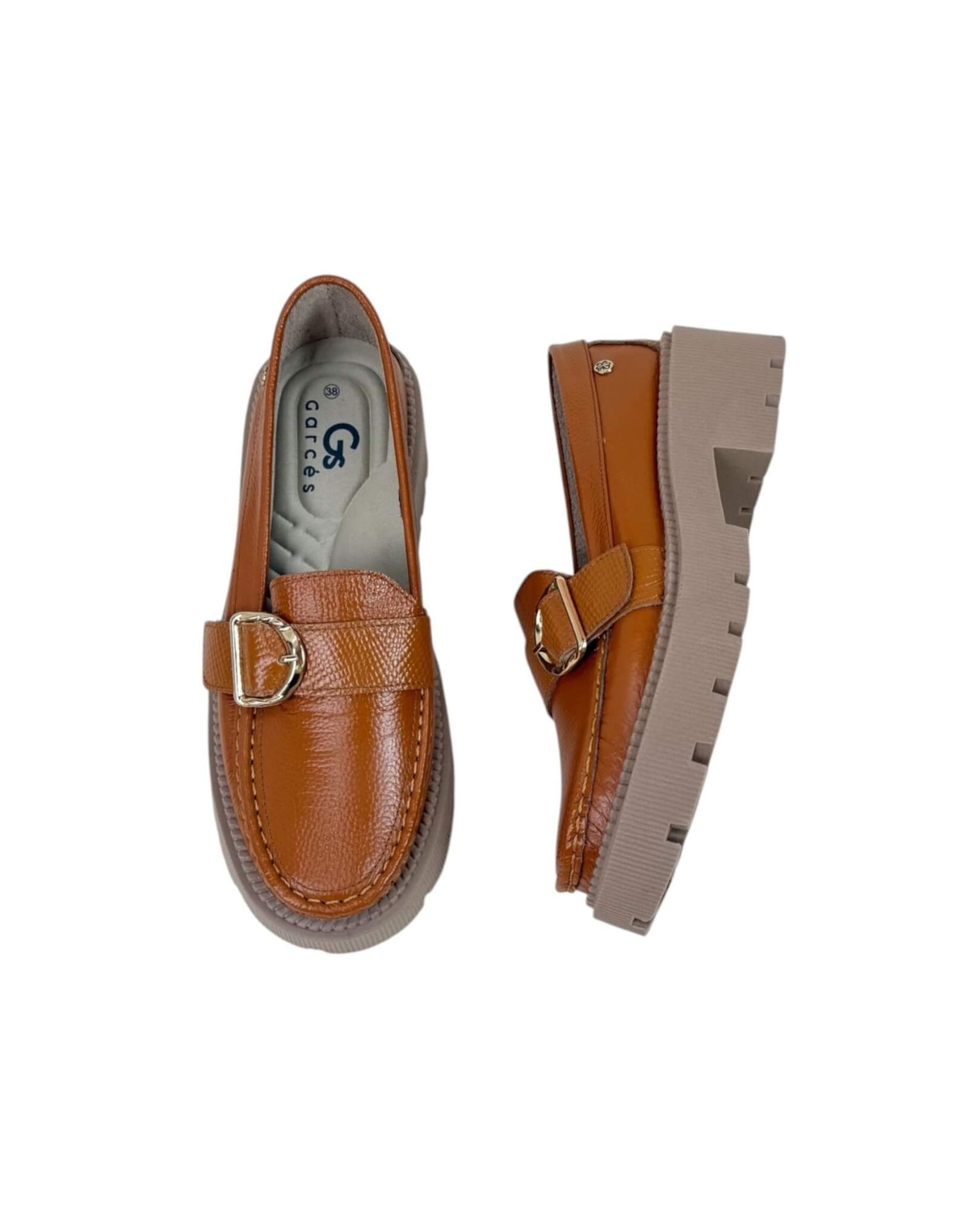 Mocasin Retro Miel Correa - Image 2