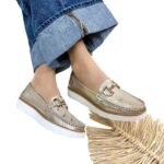 Mocasin Danna Dorado Ondas