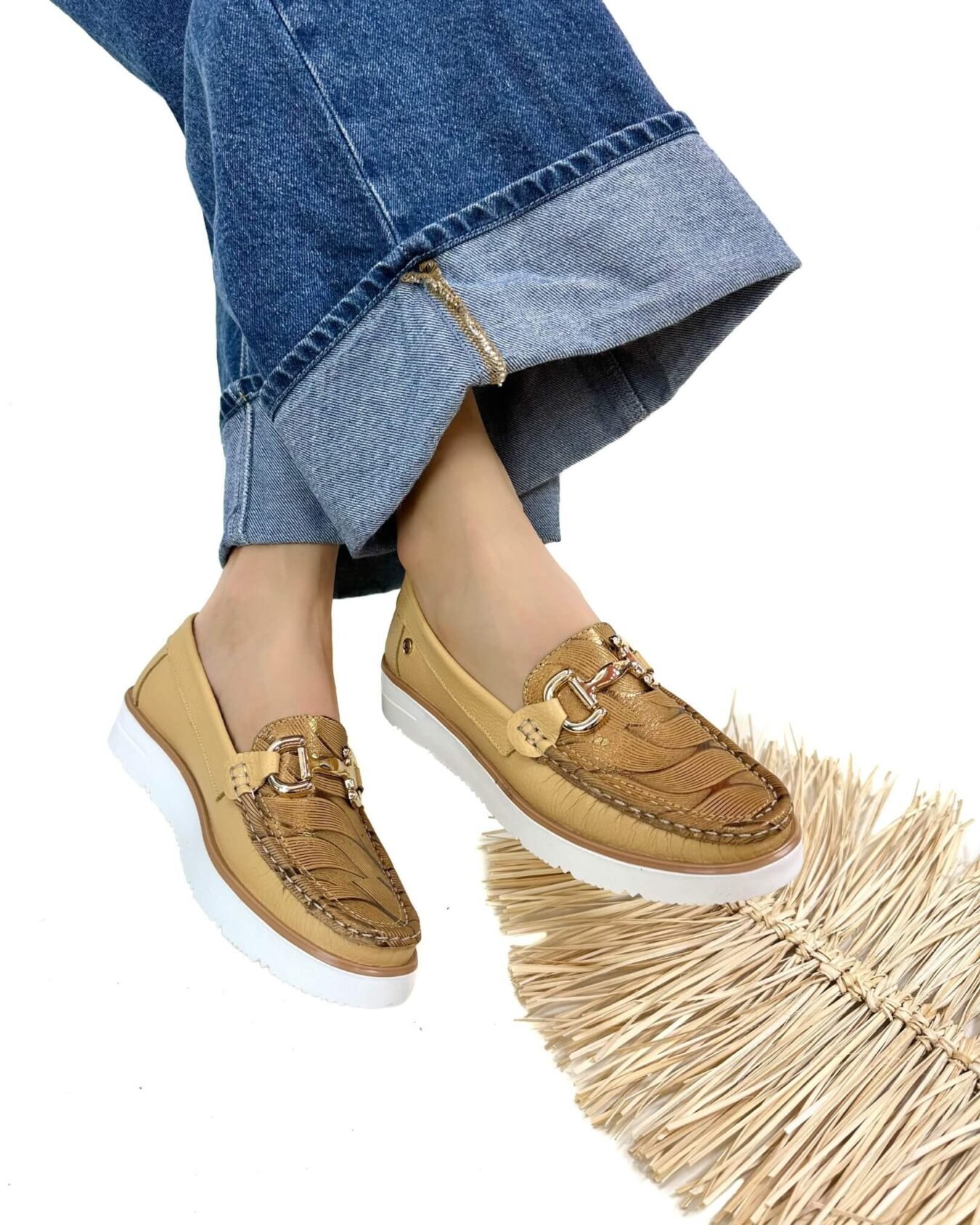 Mocasin Danna Mostaza Ondas