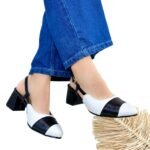 Tacón Gisel Negro Talco