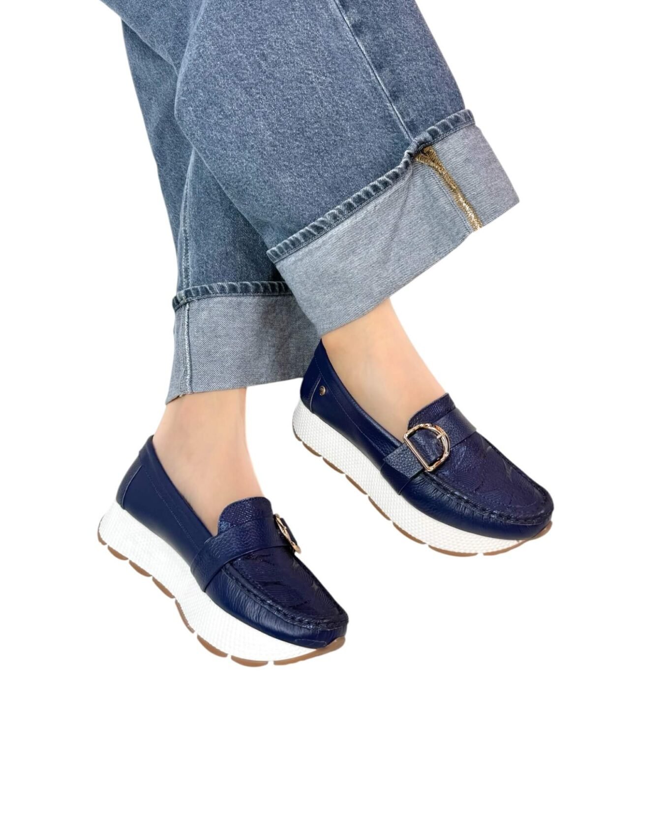 Mocasin Verona Azul  Correa
