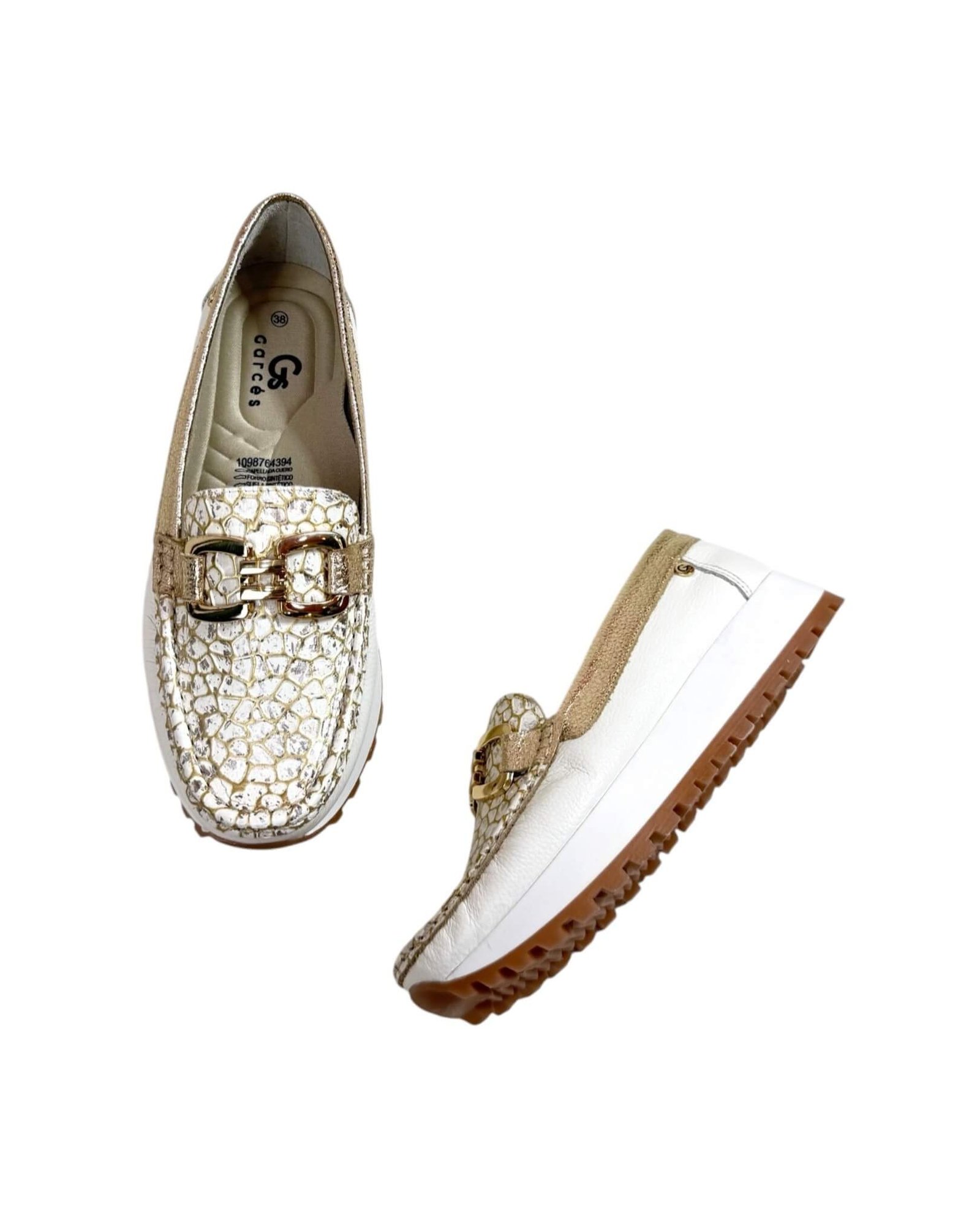 Mocasin Camila Talco Dorado - Image 2