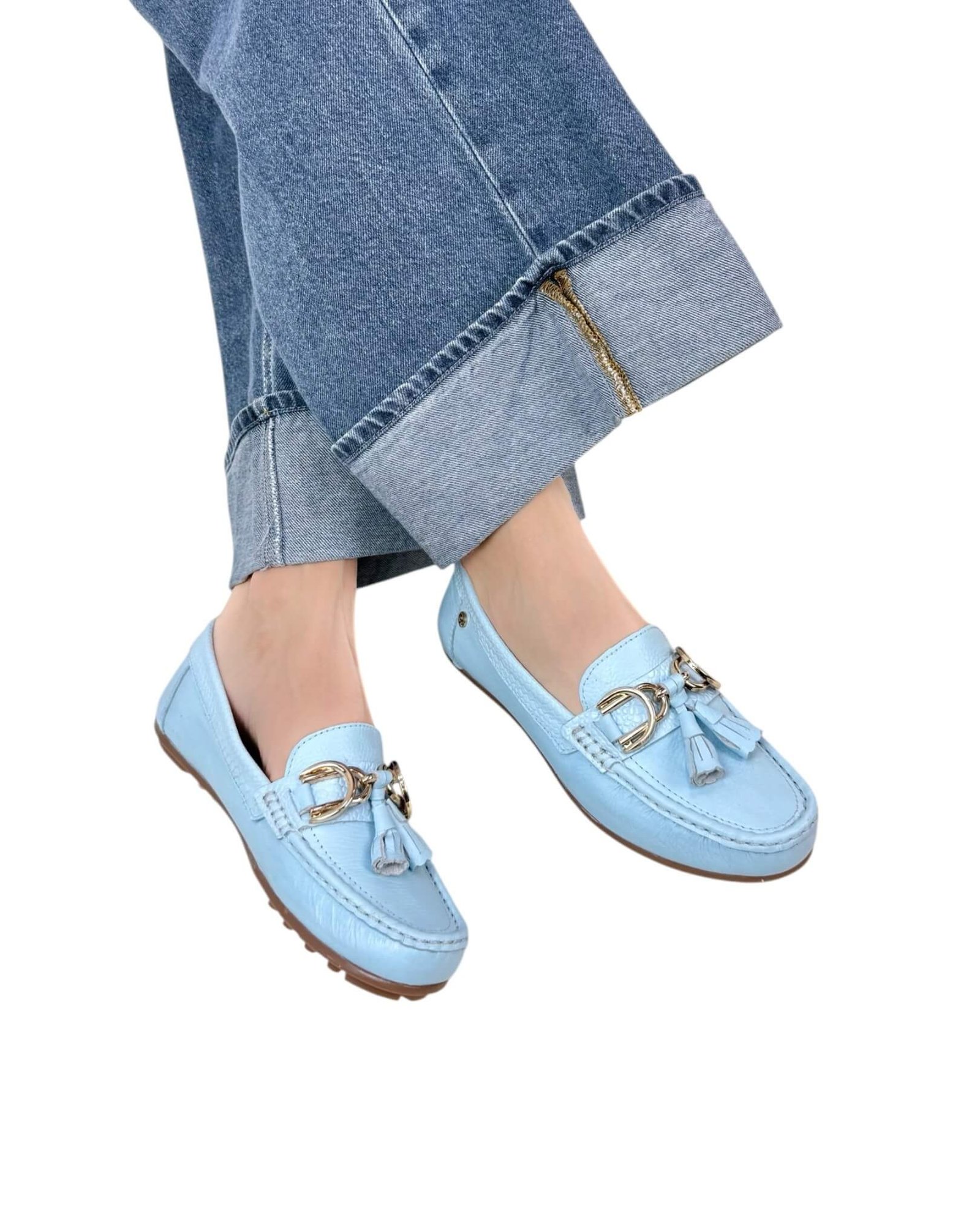 Mocasin Lolita Perla Celeste