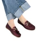 Mocasin Lolita Perla Vinotinto