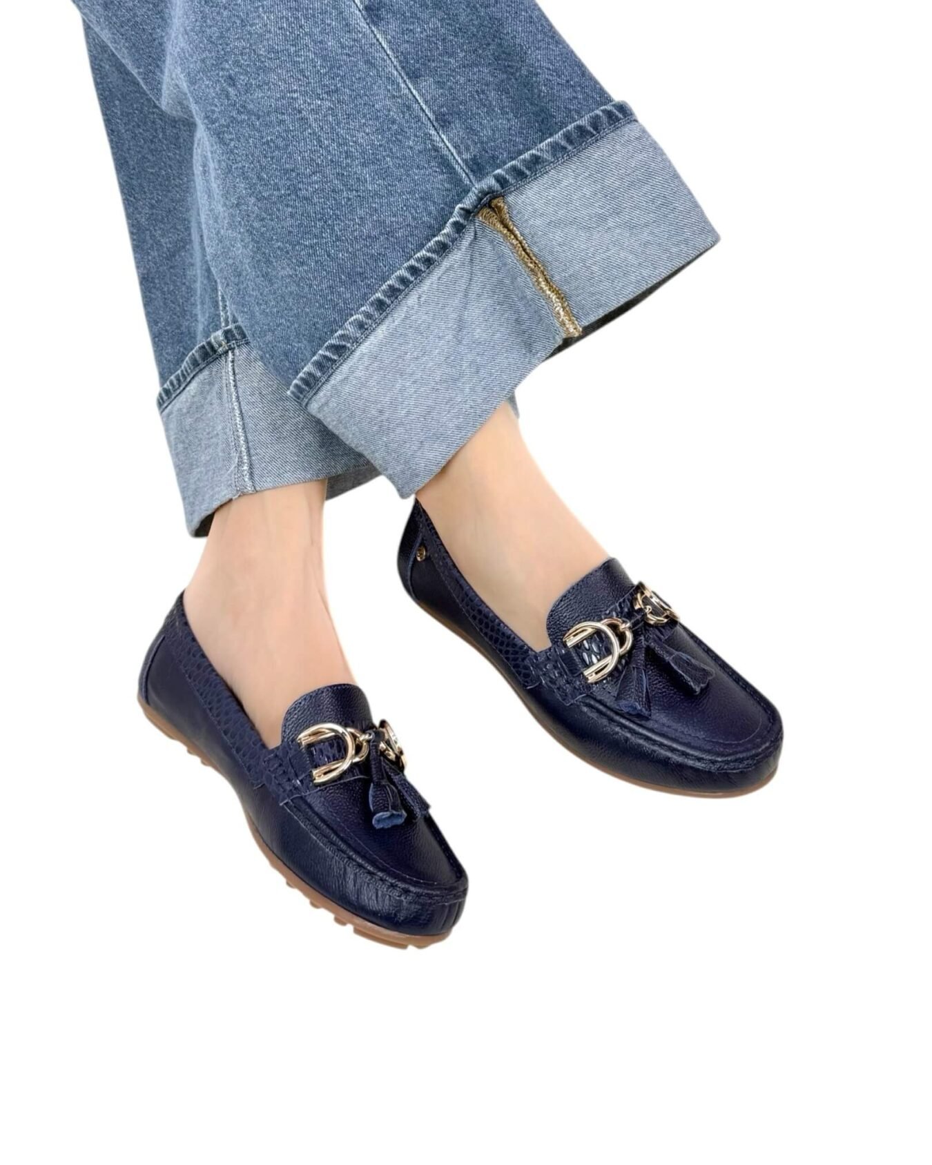 Mocasin Lolita Perla Azul