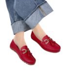 Mocasin Lolita Perla Rojo