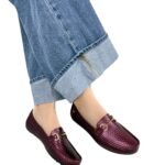 Mocasin Lolita Diamante Vinotinto