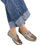 Mocasin Lolita Diamante Bronce