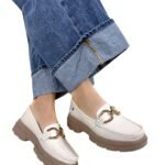 Mocasin Retro Ema Beige