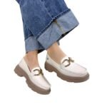 Mocasin Retro Ema Beige