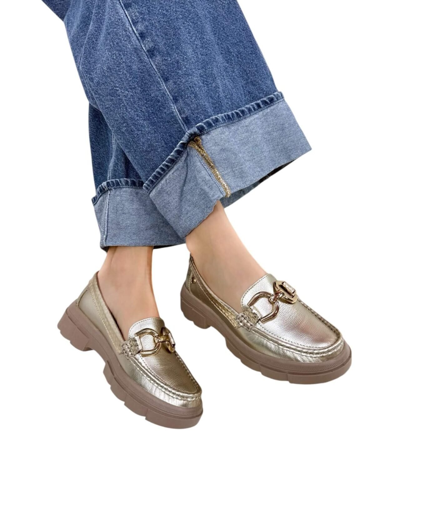 Mocasin Retro Ema Champán