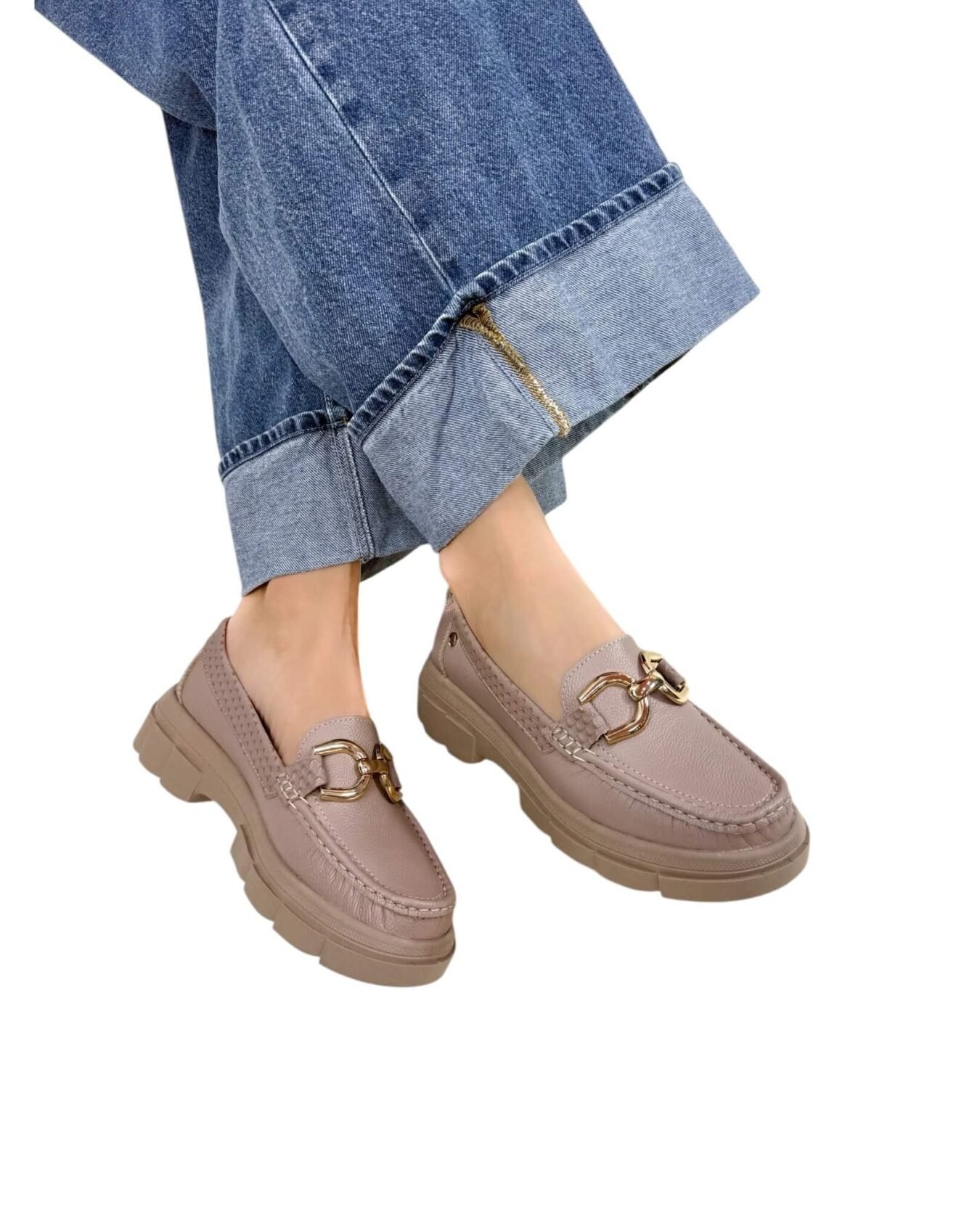 Mocasin Retro Ema Taupe