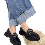 Mocasin Retro Ema Negro