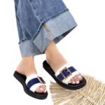 Sandalia Luna Talco x Azul