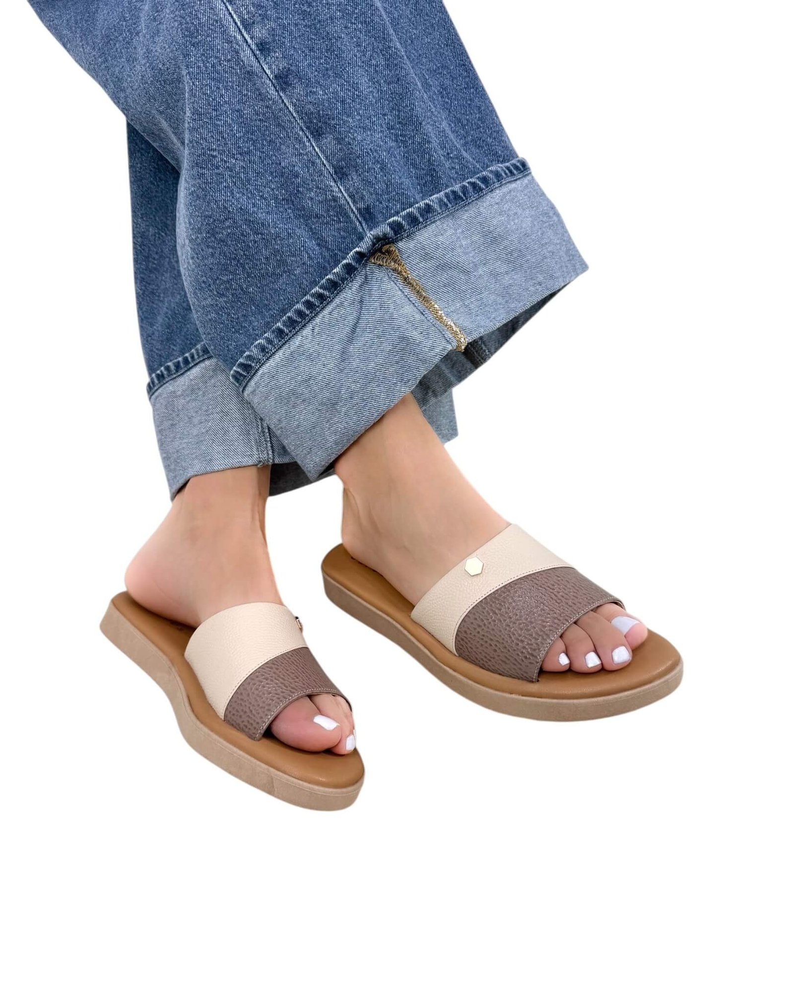 Sandalia Kate Hielo Taupe