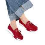 Mocasin Georgina Rojo