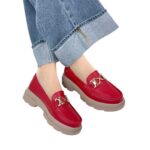 Mocasin Retro Ema Rojo